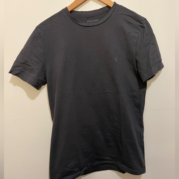 All saints Ramskull Grey Tee - Picture 2 of 3